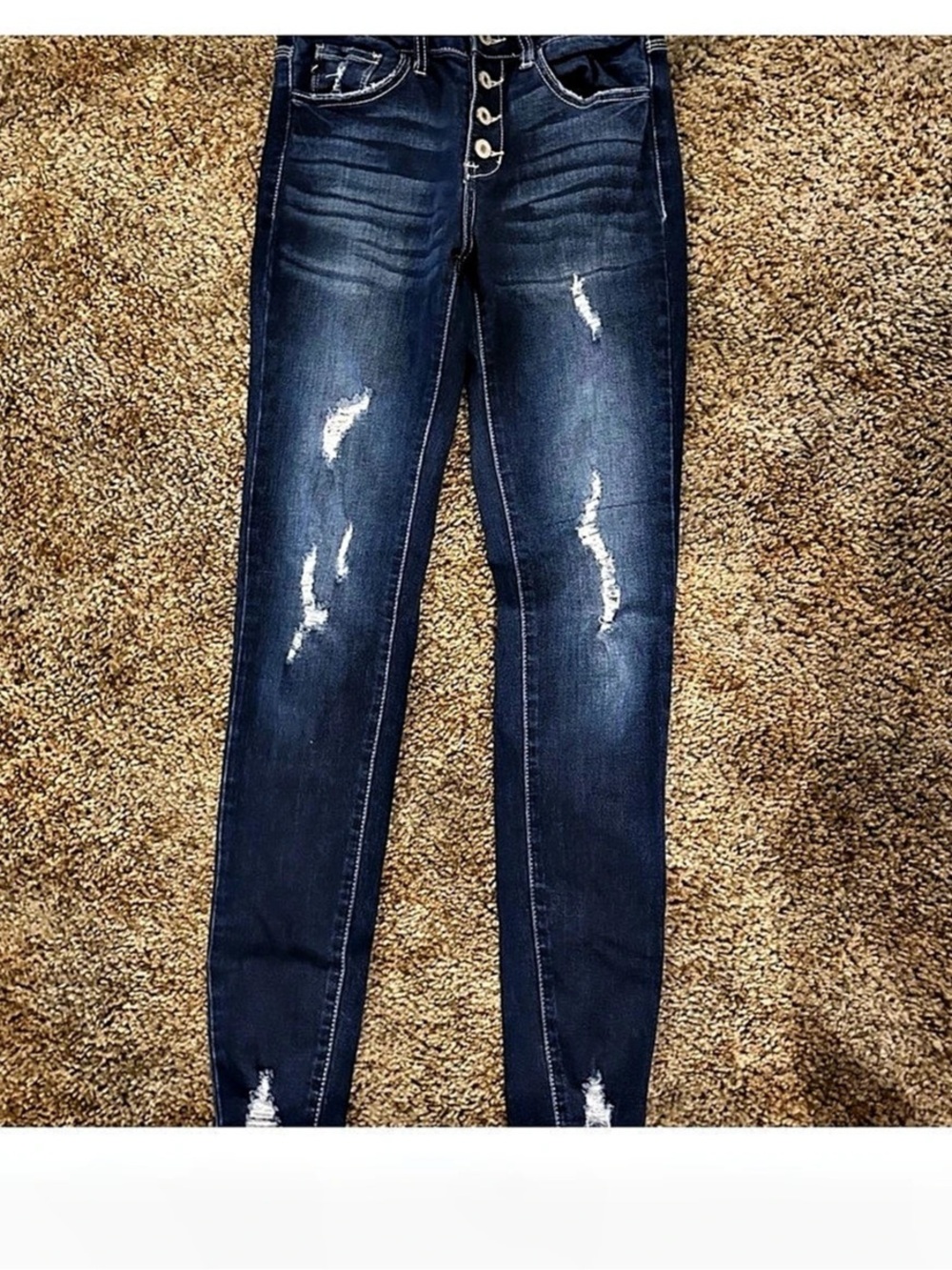 Kancan Jeans Distressed in Blue Waist 25